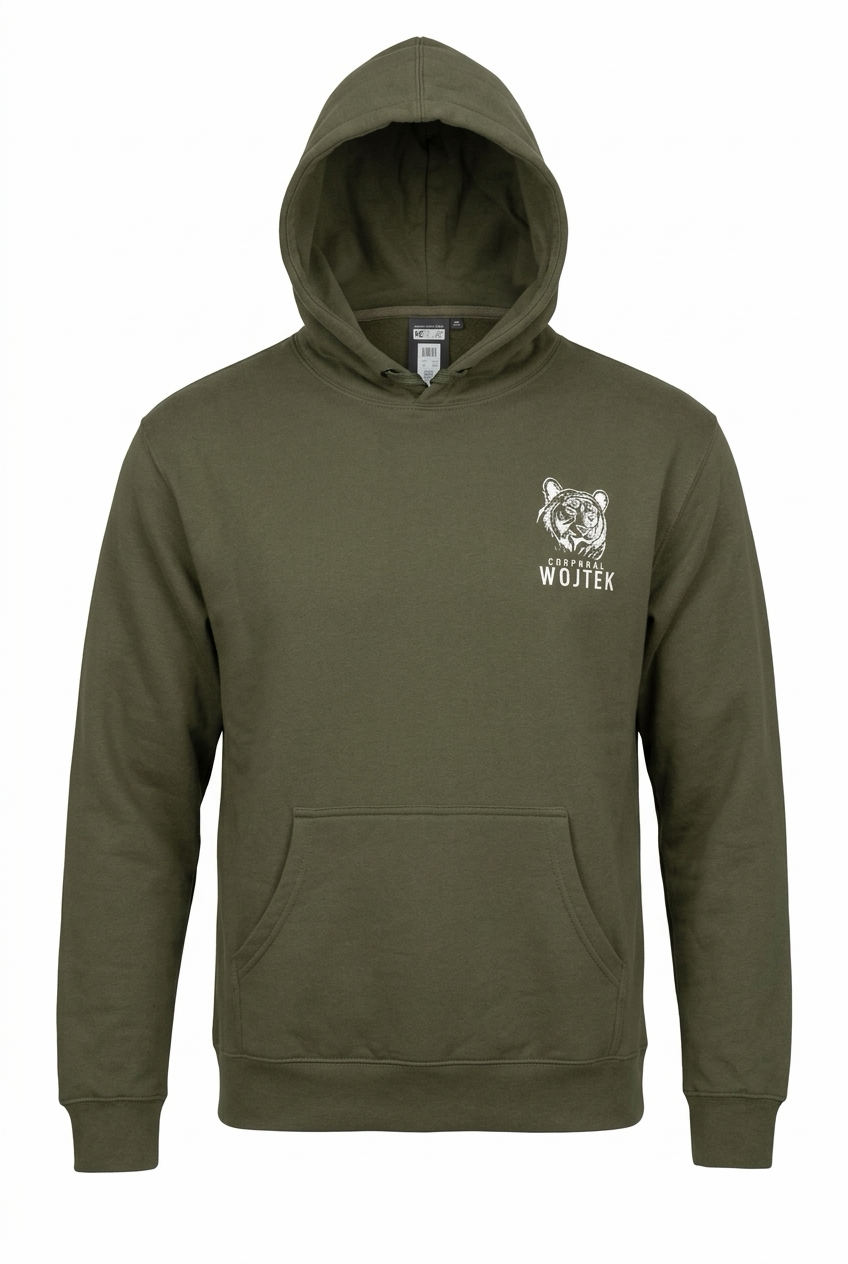 Additional view of the Corporal Wojtek hoodie.