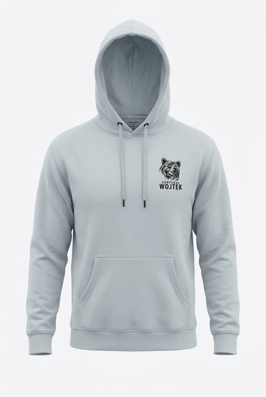 Additional view of the Corporal Wojtek hoodie.
