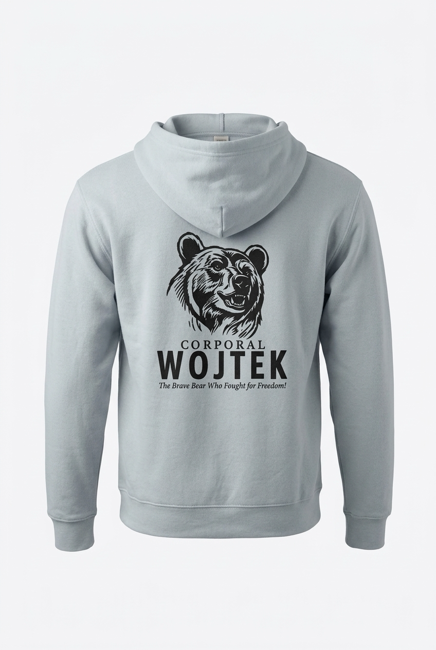Back of the Corporal Wojtek hoodie.